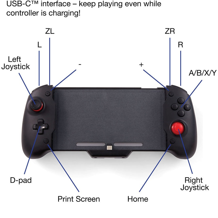 Verbatim Pro Controller with Console Grip for use with Nintendo Switchª
