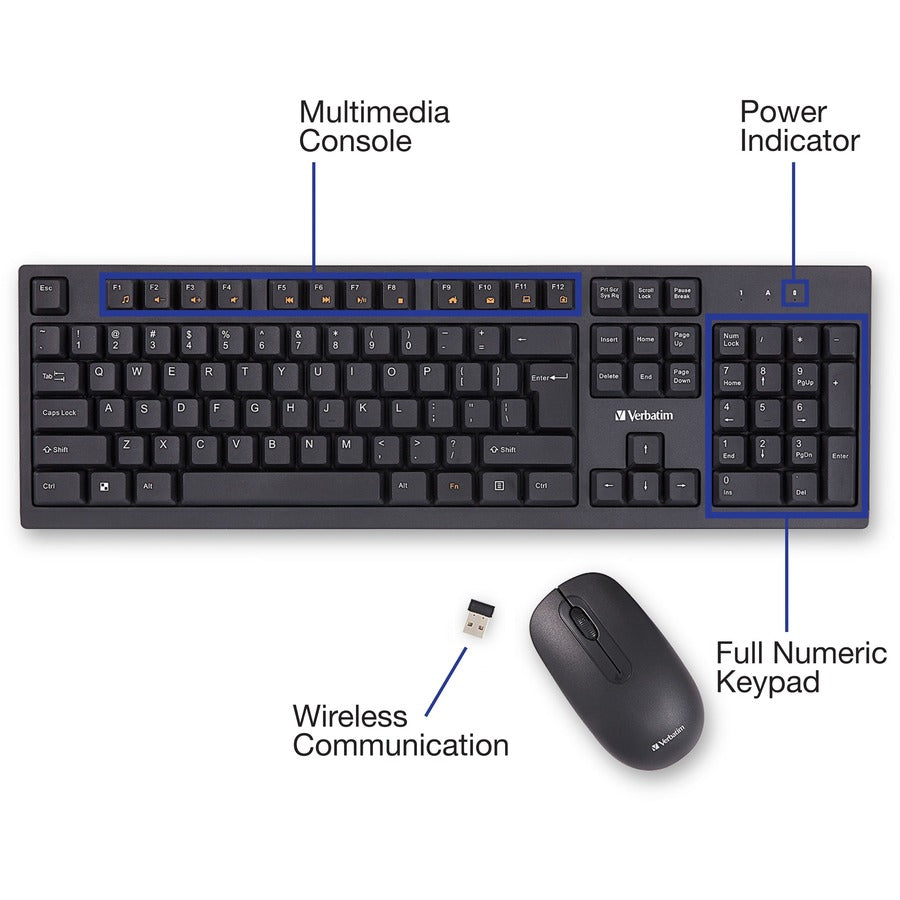 Clavier et souris sans fil Verbatim