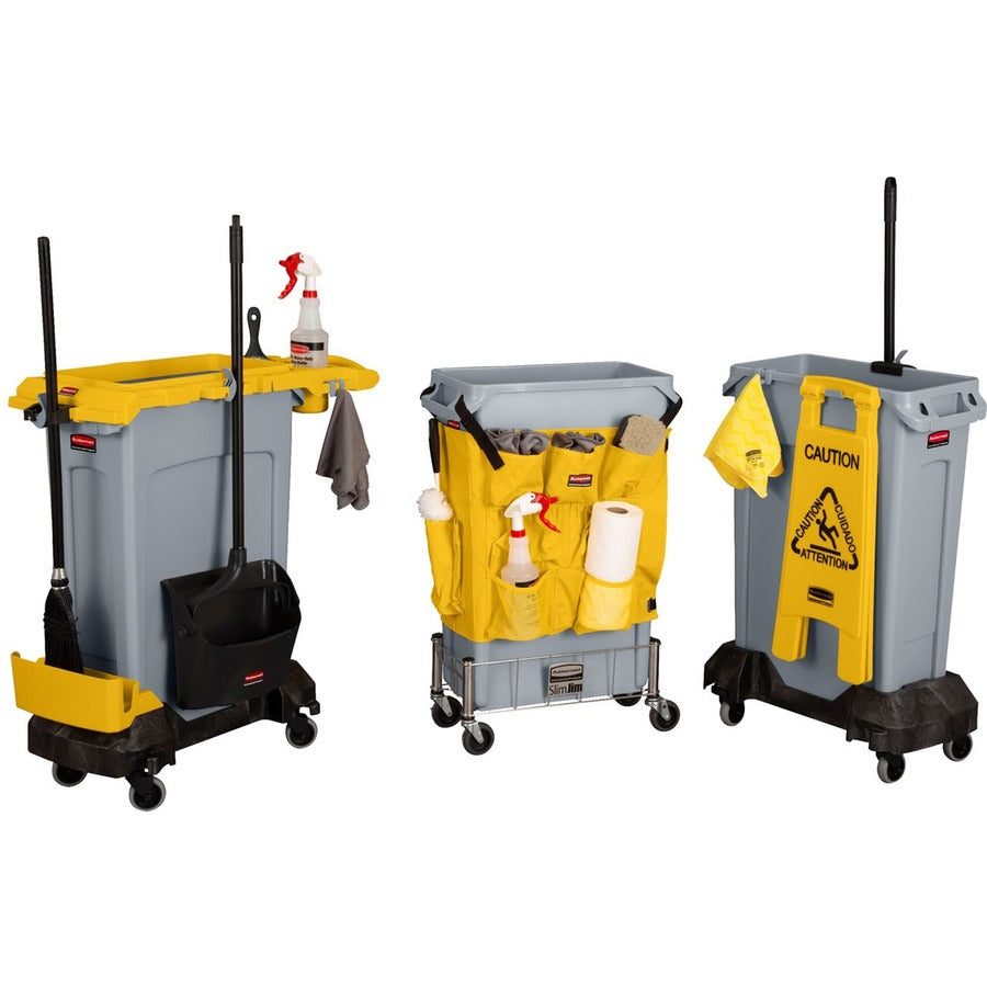 Rubbermaid Commercial Slim Jim Trainable Dolly