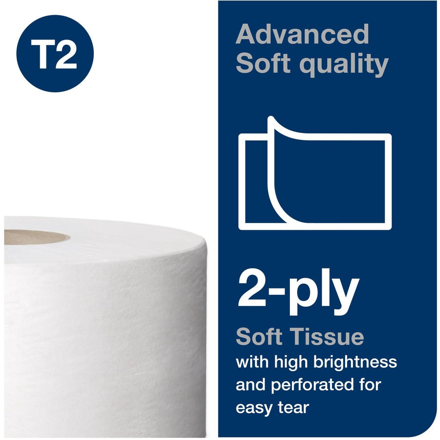 TORK Mini Jumbo Toilet Paper Roll White T2