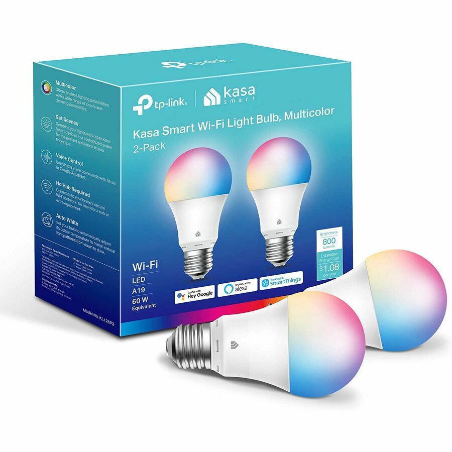 Kasa Smart WiFi Light Bulb, Multicolor - 4 Pack