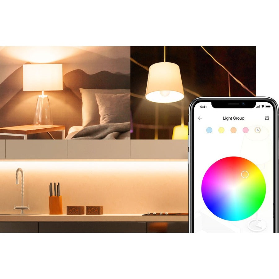 Kasa Smart WiFi Light Bulb, Multicolor - 4 Pack