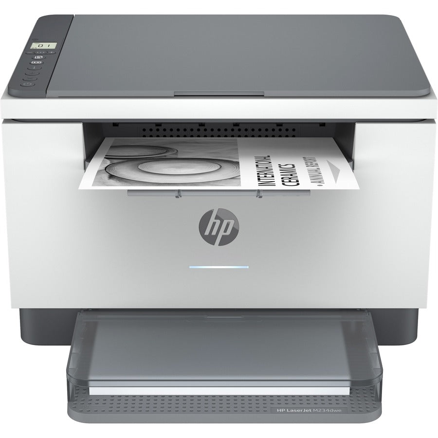 HP LaserJet M234dwe Laser Multifunction Printer-Monochrome-Copier/Scanner-30 ppm Mono Print-600x600 dpi Print-Automatic Duplex Print-20000 Pages-150 sheets Input-Color Flatbed Scanner-600 dpi Optical