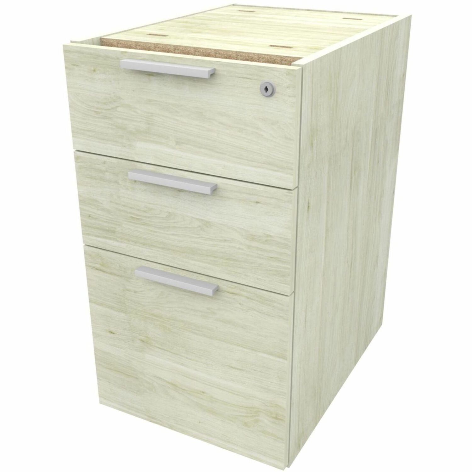 Heartwood INV Mobile Pedestal, Box/Box/File 3-Drawer, Hardrock Maple