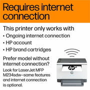 HP LaserJet M234sdwe Laser Multifunction Printer-Monochrome-Copier/Scanner-30 ppm Mono Print-600x600 dpi Print-Automatic Duplex Print-20000 Pages-150 sheets Input-Color Flatbed/CIS Scanner-600 dpi