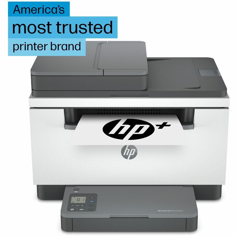 HP LaserJet M234sdwe Laser Multifunction Printer-Monochrome-Copier/Scanner-30 ppm Mono Print-600x600 dpi Print-Automatic Duplex Print-20000 Pages-150 sheets Input-Color Flatbed/CIS Scanner-600 dpi