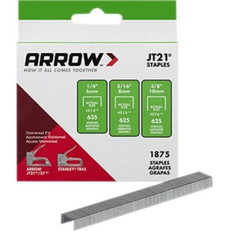 Arrow JT21 Staples - 1/4" Leg, 6 mm