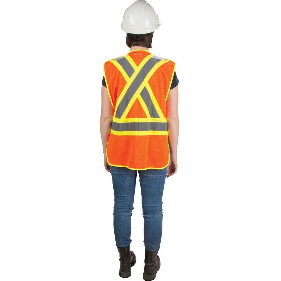 Gilet de géomètre haute visibilité Zenith, taille large, orange