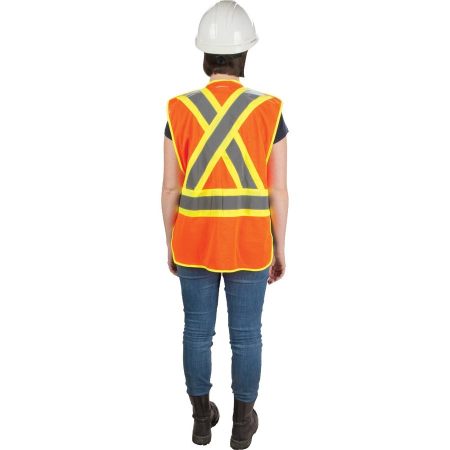 Zenith High-Visibility Surveyor Vest — Orange, Medium