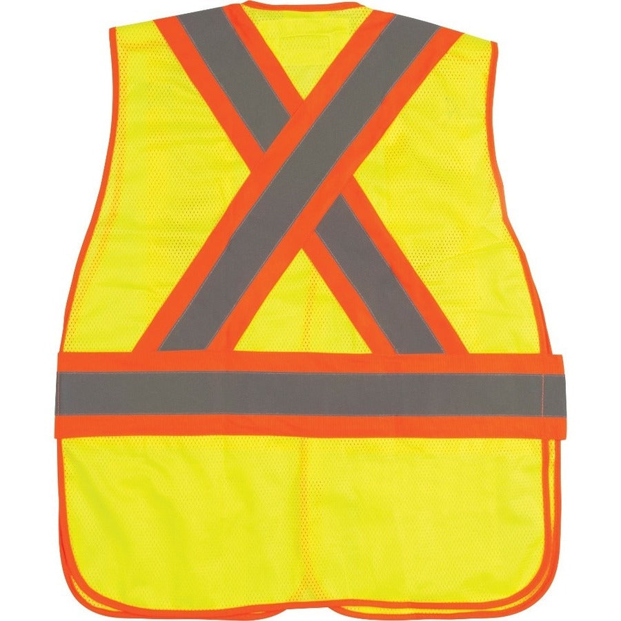 Zenith High-Visibility Surveyor Vest — Lime Yellow, X-Large