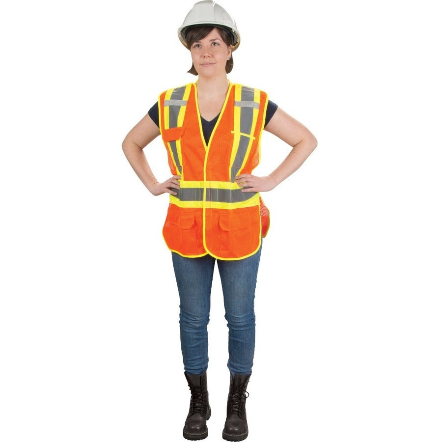 Zenith High-Visibility Surveyor Vest — Orange, X-Large