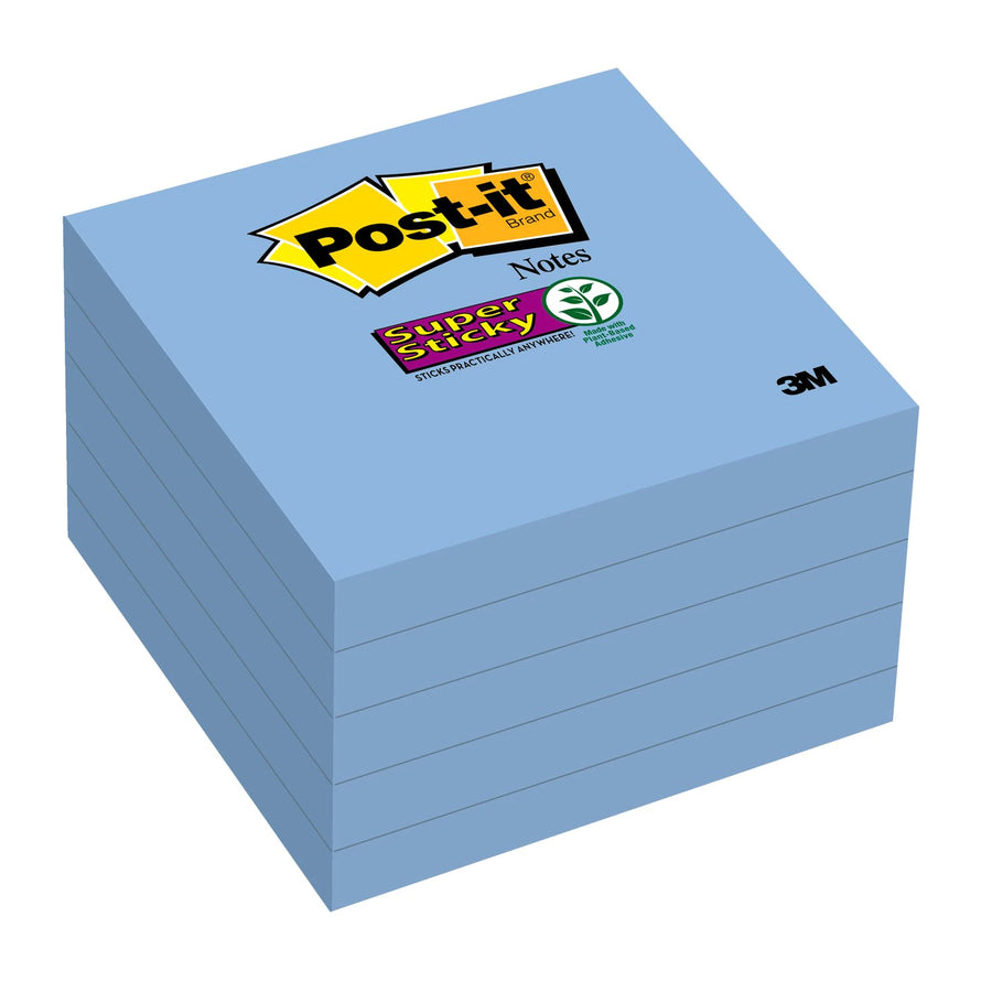 Post-it® Super Sticky Notes 3 in x 3 in, 5 Pads/Pack
