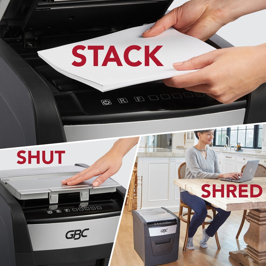 GBC AutoFeed+ Home Shredder, 60X, Super Cross-Cut, 60 Sheets