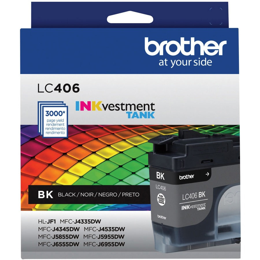 Brother Ink Cartridge LC406BKS Black Standard Yield 1500 Pages