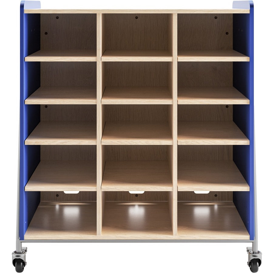 Safco Whiffle Typical Triple Rolling Storage Cart