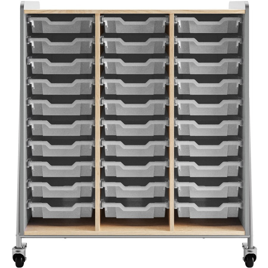 Safco Whiffle Typical Triple Rolling Storage Cart