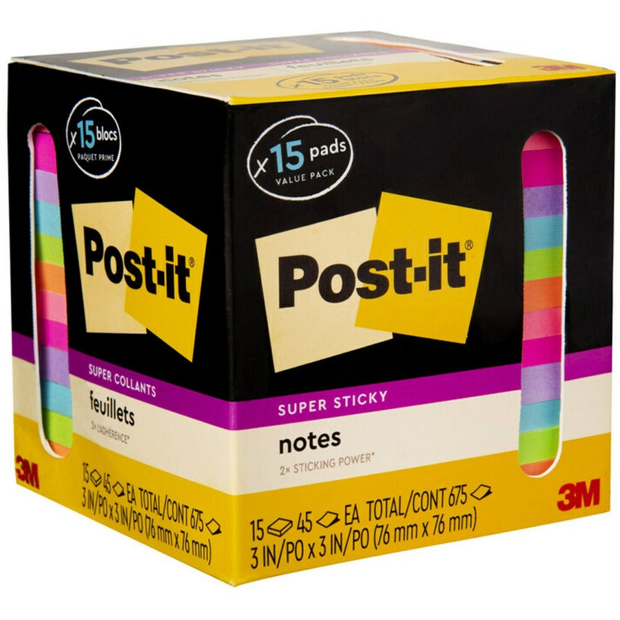 Post-it&reg; Super Sticky Notes - Summer Joy