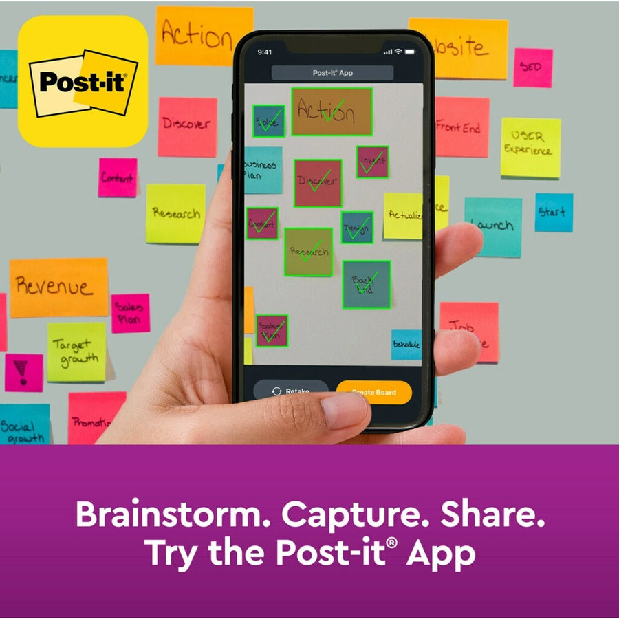 Post-it&reg; Super Sticky Notes - Summer Joy
