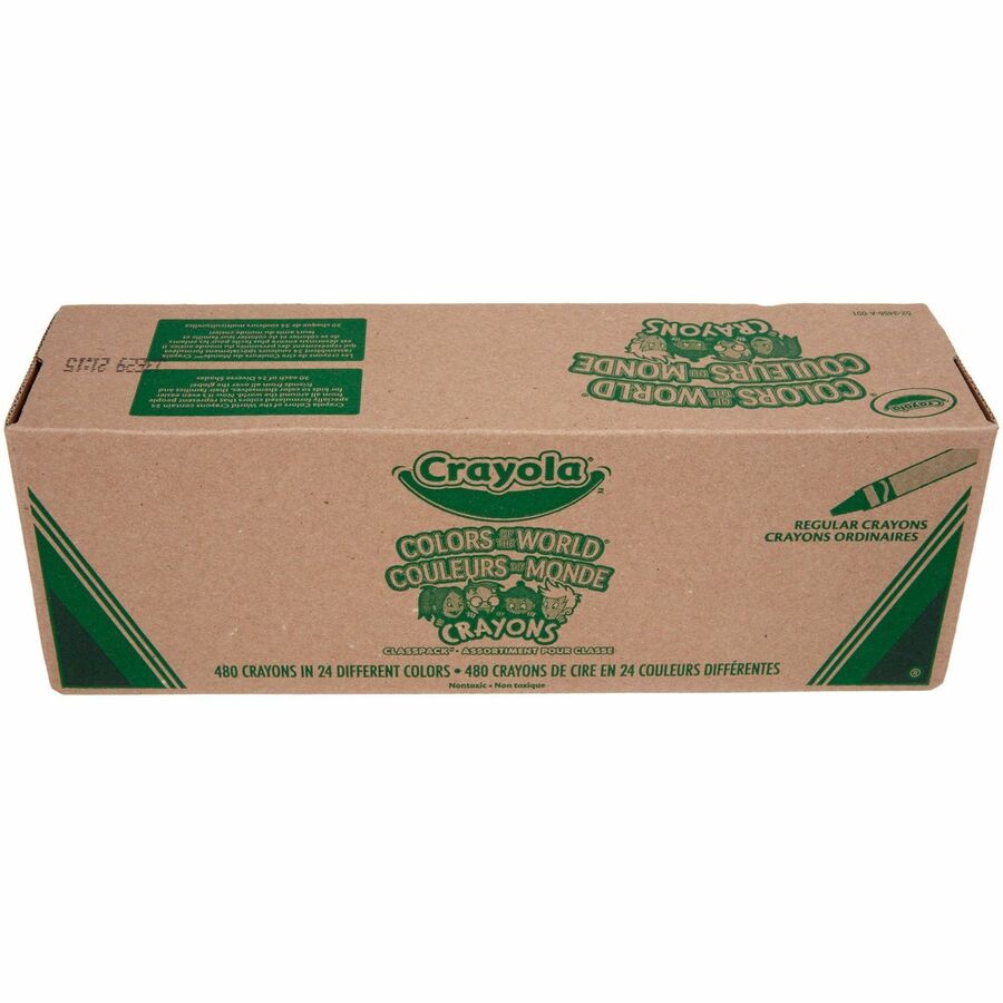 Crayola Colors of the World Crayons — 480-Count Classroom Pack