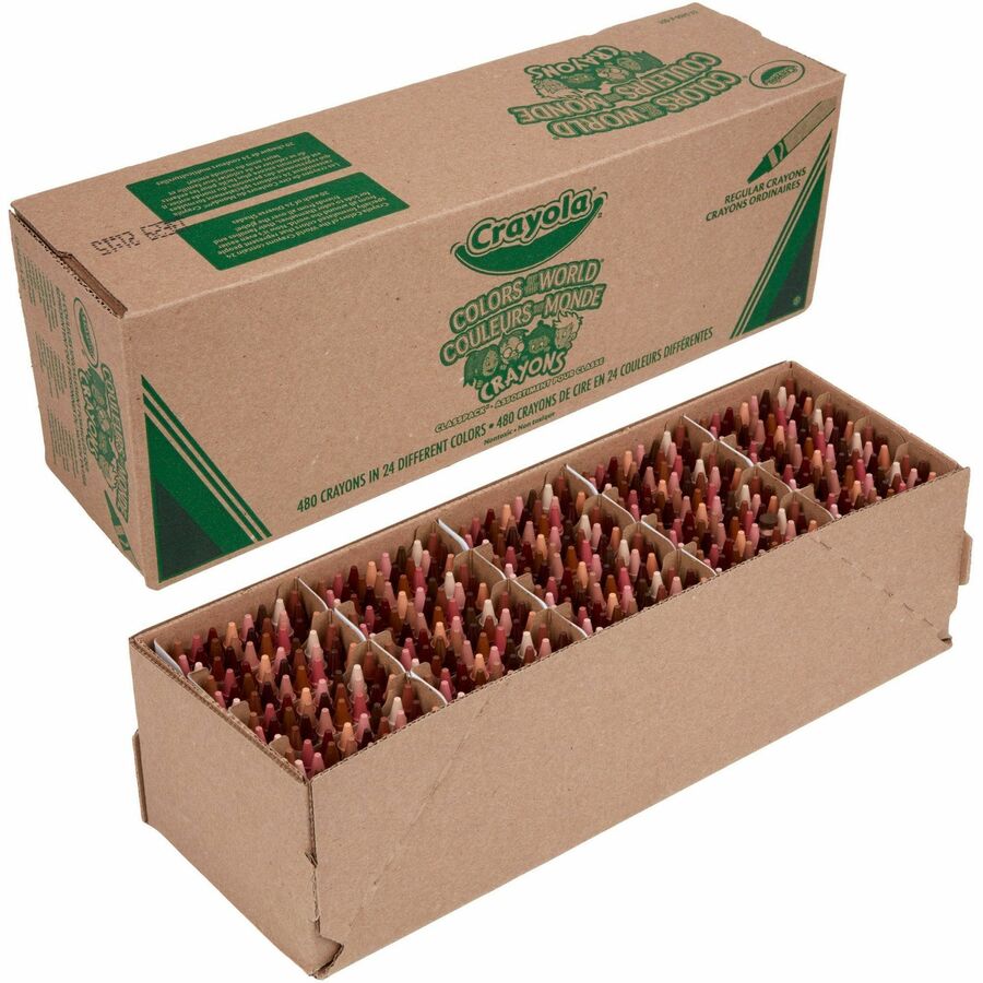 Crayola Colors of the World Crayons — 480-Count Classroom Pack
