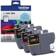 Brother Genuine LC4013PKS Standard-Yield Colour Ink Cartridge 3-Pack