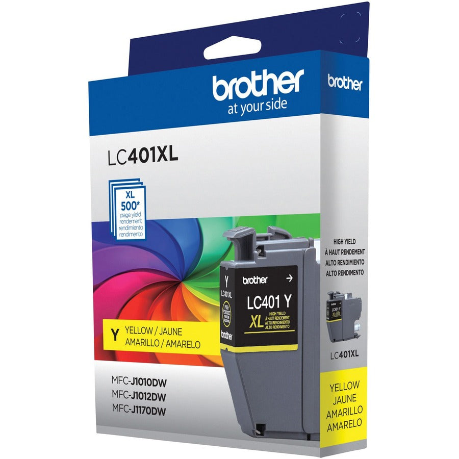 Brother LC401XLYS Original High Yield Inkjet Ink Cartridge - Single Pack - Yellow - 1 Each