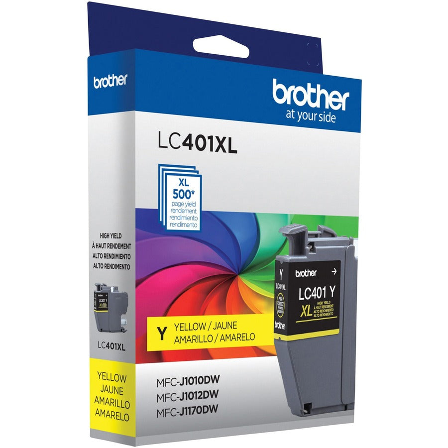 Brother LC401XLYS Original High Yield Inkjet Ink Cartridge - Single Pack - Yellow - 1 Each