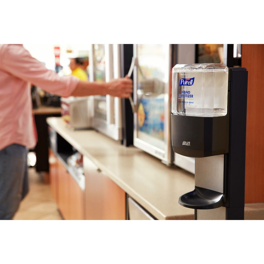 PURELL® MESSENGER ES8 Silver Panel Floor Stand with Dispenser