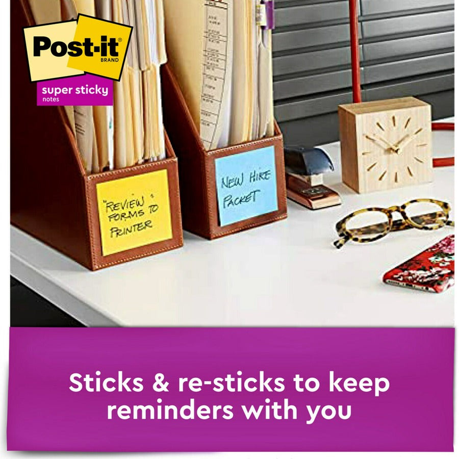Post-it® Super Sticky Dispenser Notes - Playful Primaries Color Collection