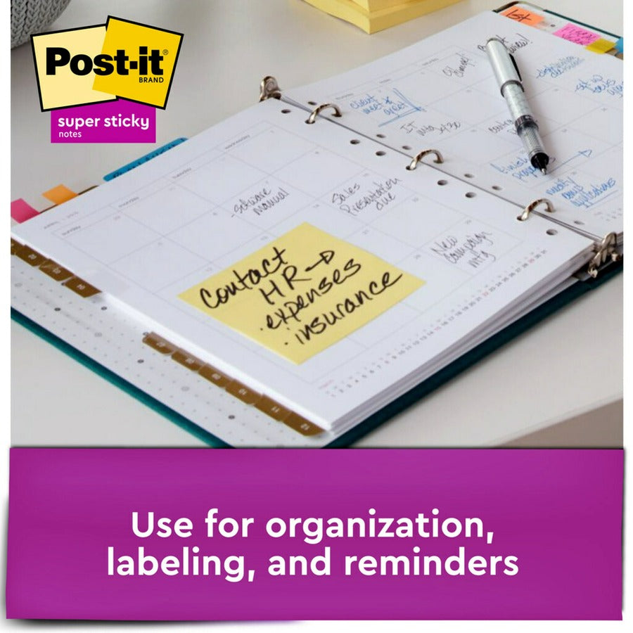 Post-it® Super Sticky Dispenser Notes - Canary Yellow