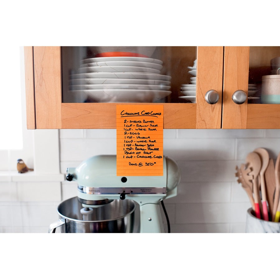 Post-it&reg; Super Sticky Notes - Energy Boost Color Collection - Orange, 3-Pack