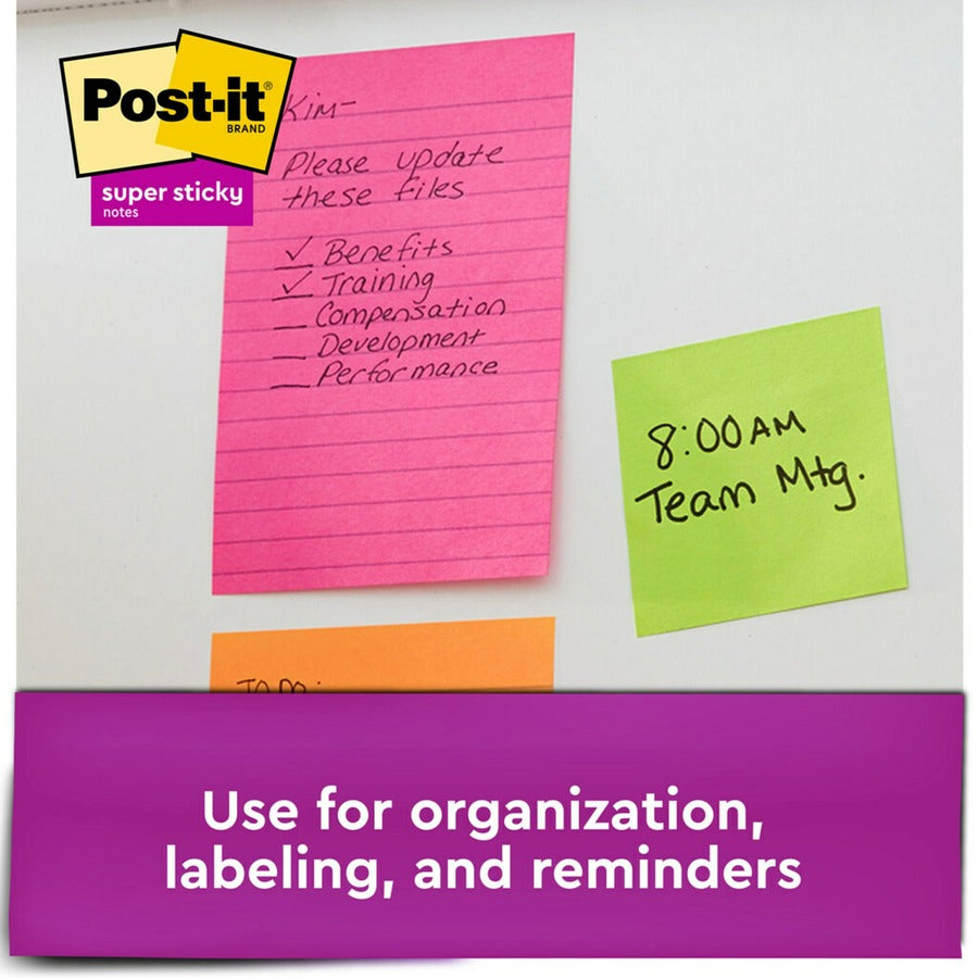 Post-it® Super Sticky Notes - Supernova Neons Color Collection
