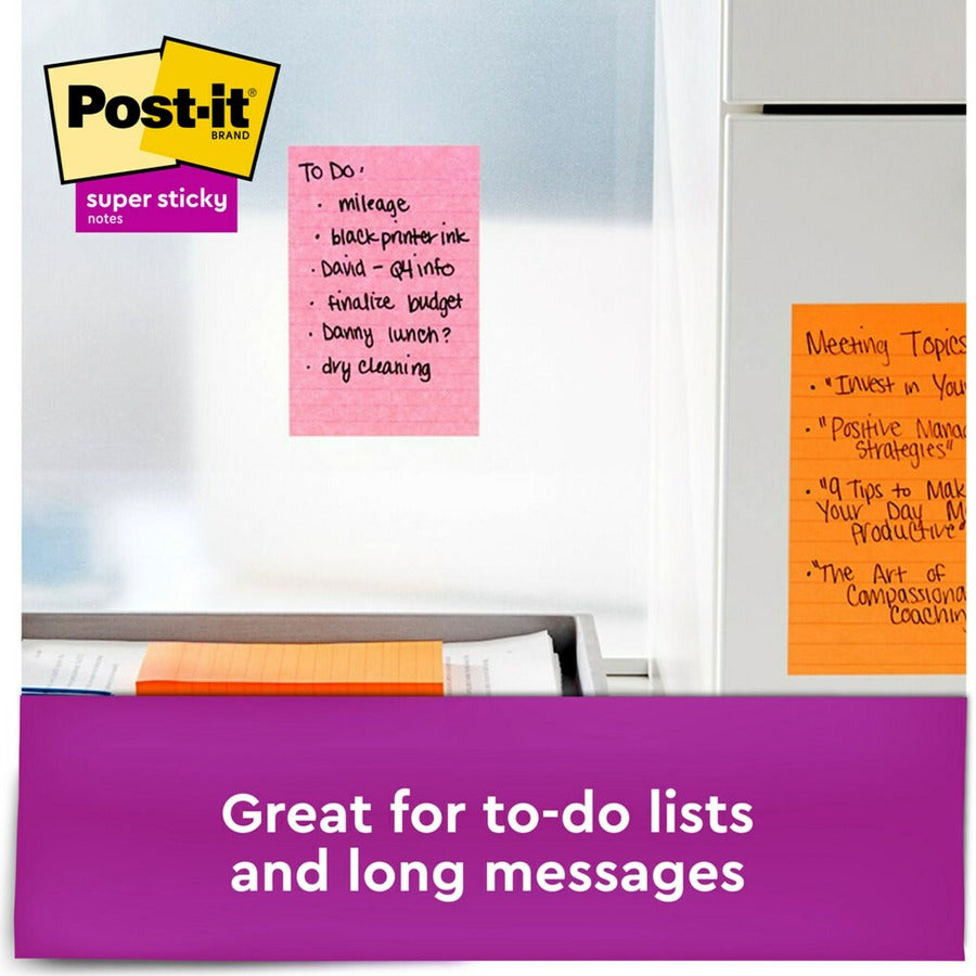Post-it® Super Sticky Notes - Supernova Neons Color Collection