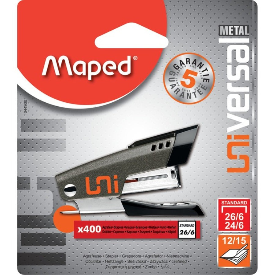 Maped Mini Universal Metal Stapler - 15-Sheet, Assorted Colours - alternate view