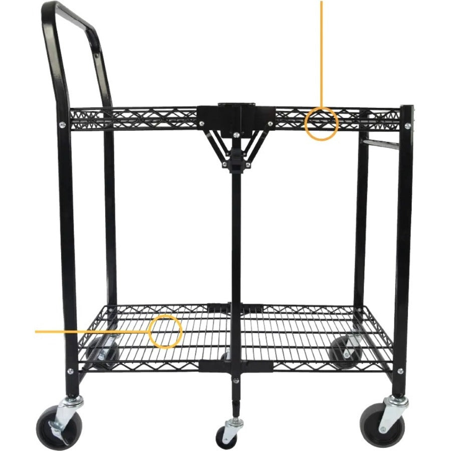 Chariot utilitaire pliant compact Stanley-Bostitch avec roues, noir