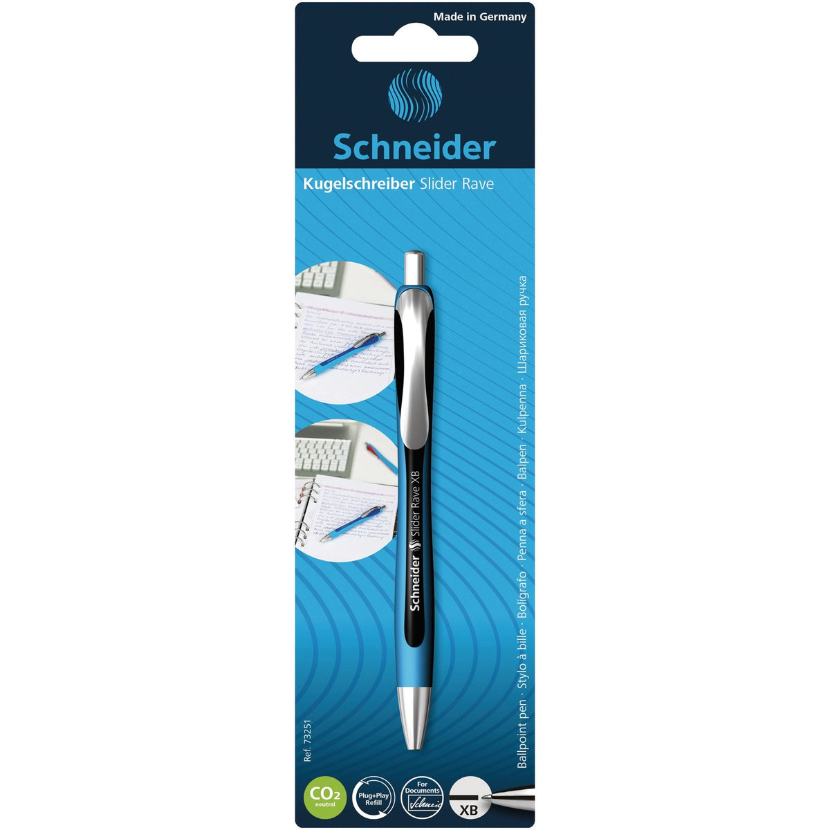 Schneider Slider Rave XB Ballpoint Pen, Black