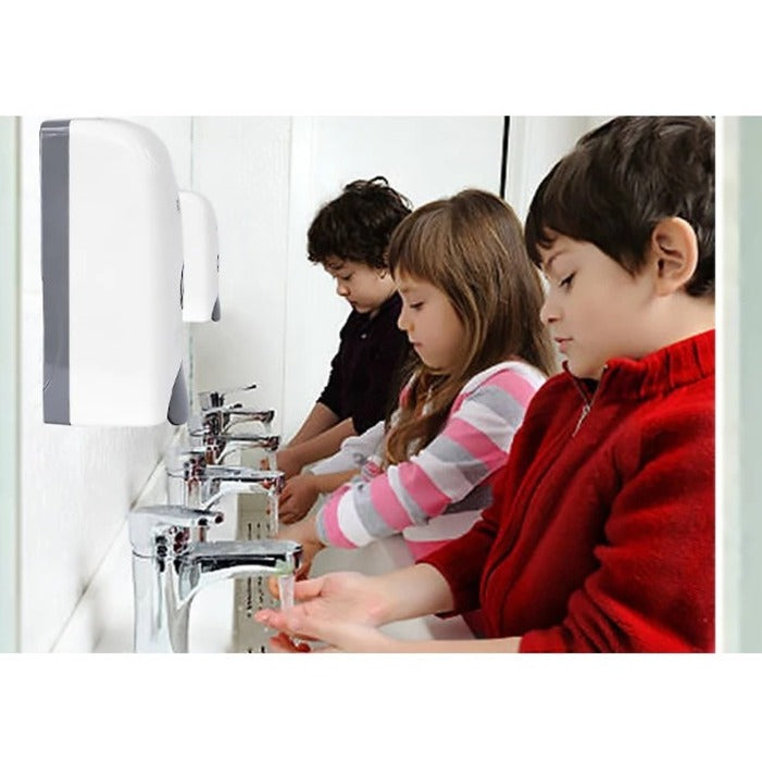 Distributeur de savon liquide Globe avec flacon rechargeable – Blanc