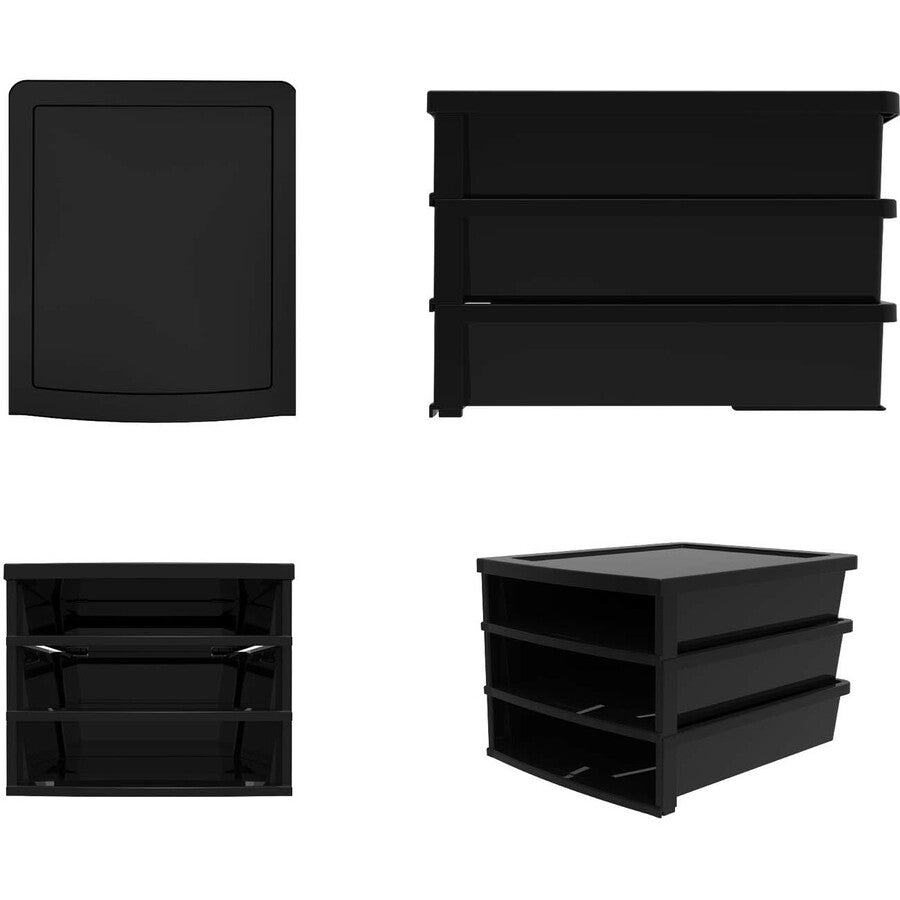 Trieur de papier de construction Storex Quick Stack, 3 compartiments