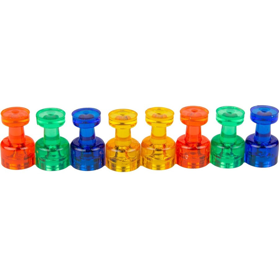 VLB FileMode Magnetic Push Pins Assorted Colours 8/pkg