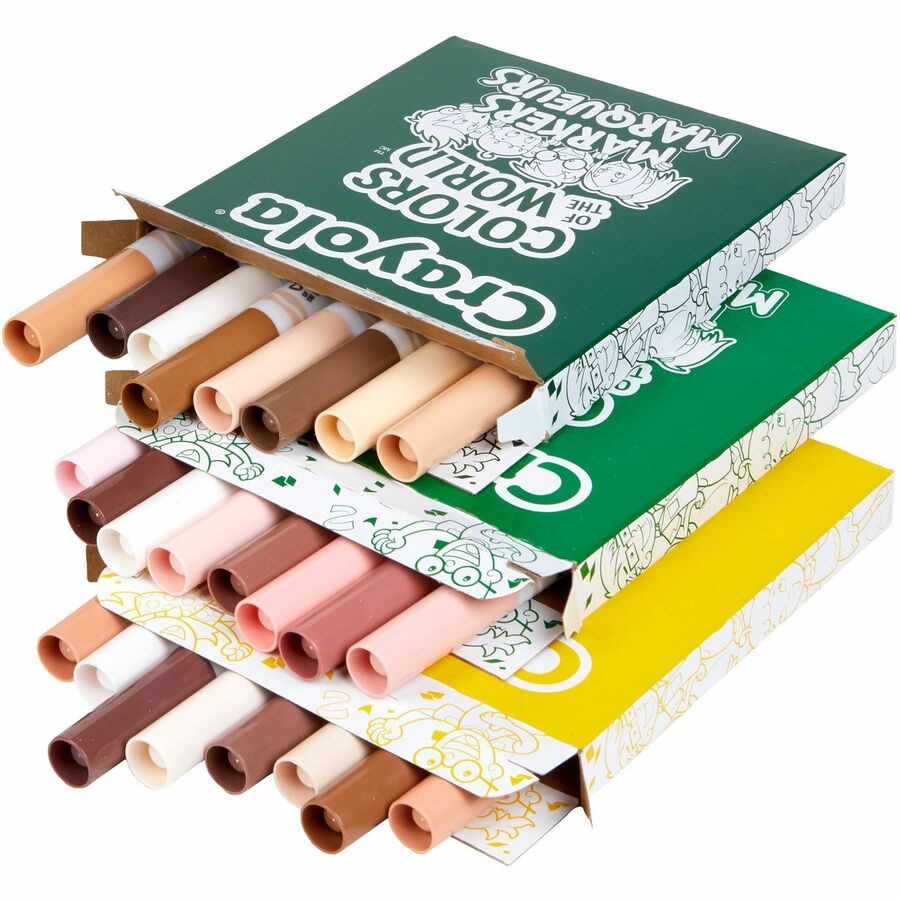 Marqueurs lavables Couleurs multiculturelles Crayola