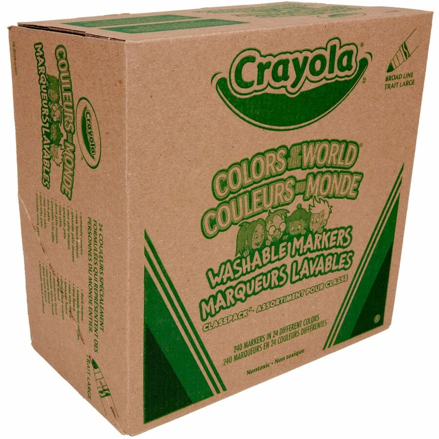 Marqueurs lavables Couleurs multiculturelles Crayola