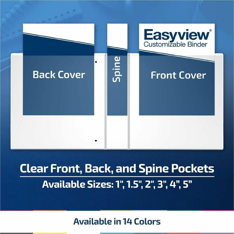 Binder, 3" Round, Purple, Pack of 6