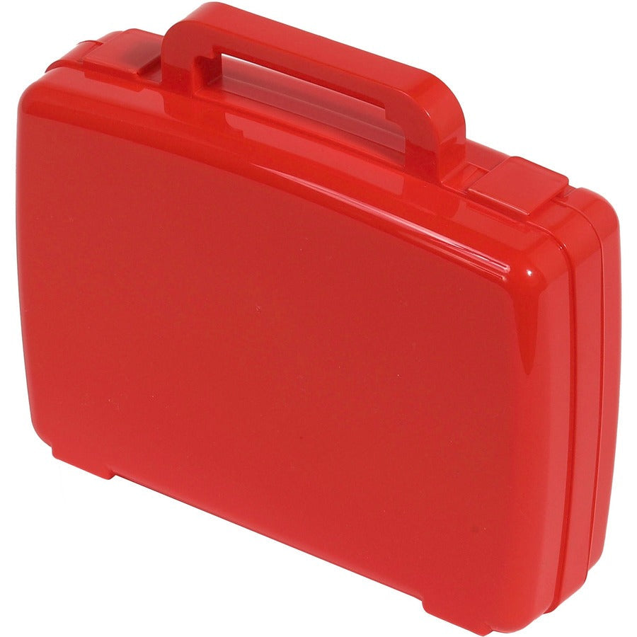 Deflecto Antimicrobial Kids Storage Case - Red
