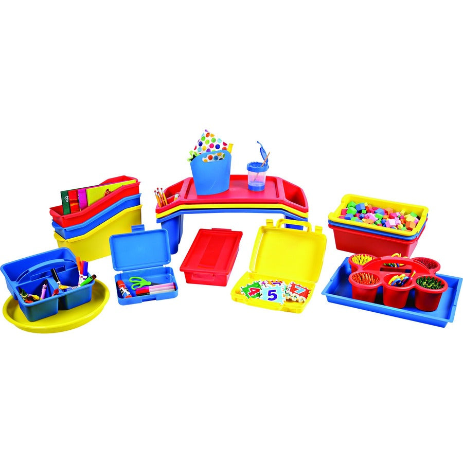 Deflecto Antimicrobial Kids Storage Case — Yellow
