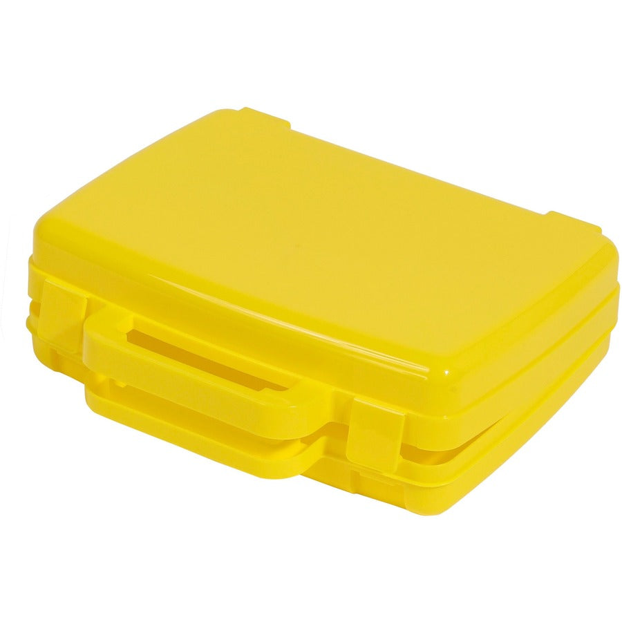 Deflecto Antimicrobial Kids Storage Case — Yellow