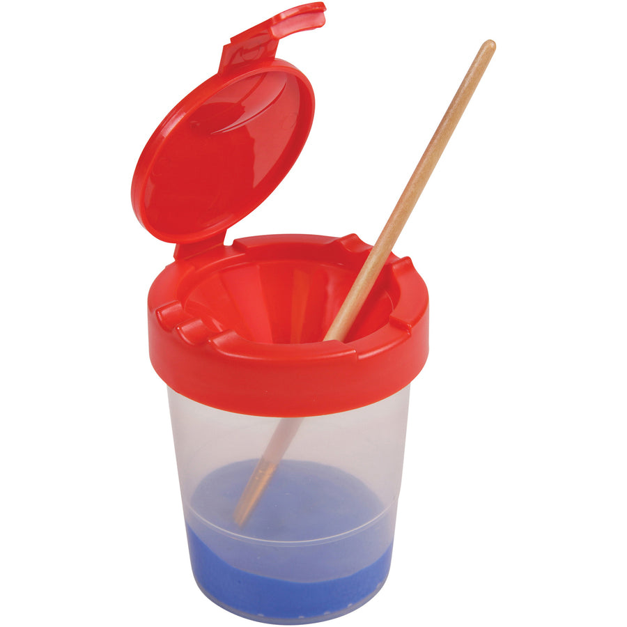 Gobelet de peinture anti-débordement antimicrobien Deflecto pour enfants, rouge