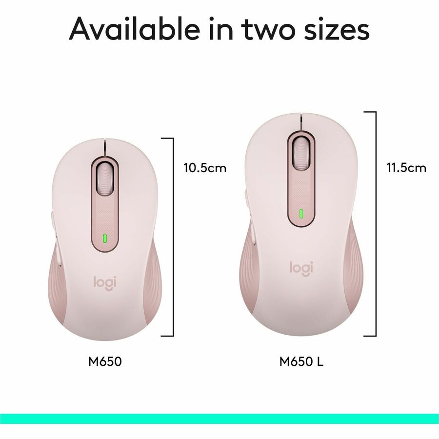 Logitech Signature M650 Wireless Mouse — Rose