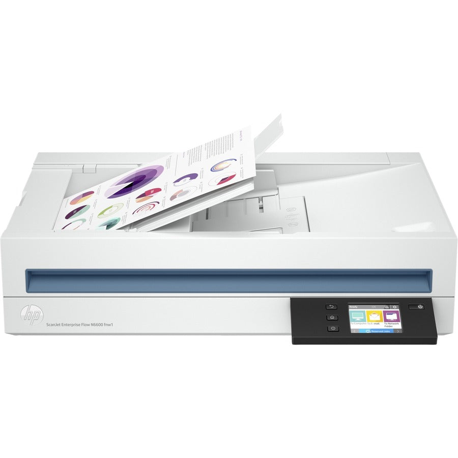 HP Scanjet Enterprise Flow N6600 fnw1 Flatbed/ADF Scanner - 1200 dpi Optical