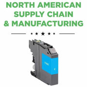 CIG Remanufactured High Yield Inkjet Ink Cartridge Brother LC2032PKS, LC203XL, LC203C - Cyan - 1 Each