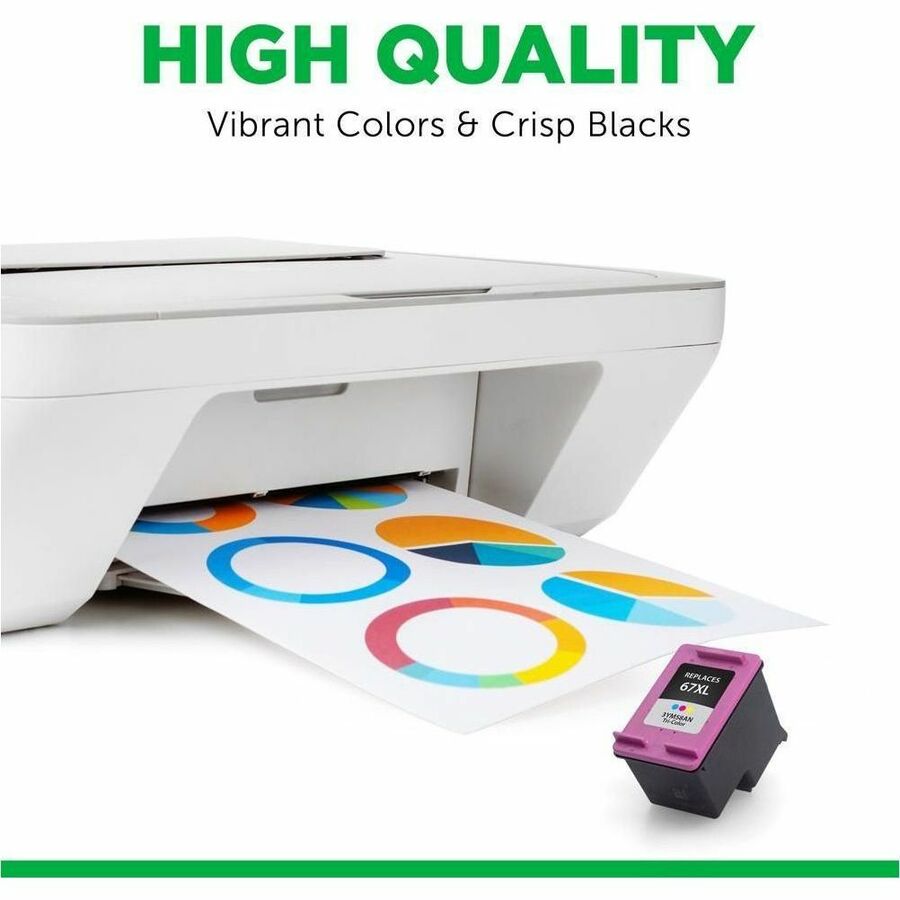 CIG Remanufactured High Yield Inkjet Ink Cartridge Brother LC2032PKS, LC203XL, LC203C - Yellow - 1 Each